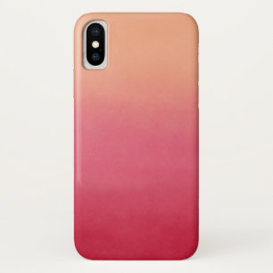 Pink Coral Peach Ombre Abstracte Trendy 2019 Color Case-Mate iPhone Case