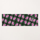 Pink Cosmos Flowers Abstract Patroon op maat Yogamat (Voorkant (horizontaal))