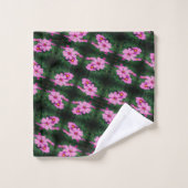 Pink Cosmos Flowers Pattern Bad Handdoek (Wasdoekje)