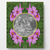 Pink Cosmos Flowers Uw foto toevoegen Fotoplaat (Voorkant)