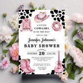 Pink Country Cowgirl Baby Shower Kaart