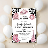 Pink Country Cowgirl Baby Shower Kaart