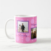 Pink Couple Photo Design with Custom Text Coffee M Koffiemok (Links)