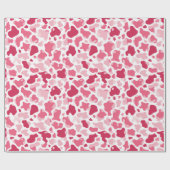 Pink Cow Print Cadeaupapier (Vlak)