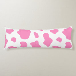 Pink Cow Print Decorative Pillow Lichaamskussen