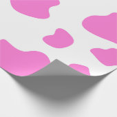 Pink cow spots pattern, animal fur fur print in pa cadeaupapier (Hoek)