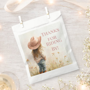 Pink Cowgirl Birthday Farm Theme 1st Bedankzakje