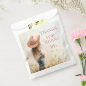 Pink Cowgirl Birthday | Farm Theme 1st Bedankzakje (Gezegeld)