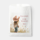 Pink Cowgirl Birthday | Farm Theme 1st Bedankzakje (Voorkant)