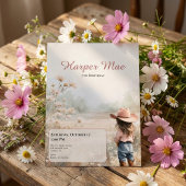 Pink Cowgirl Birthday Invitation | Farm Theme Save The Date