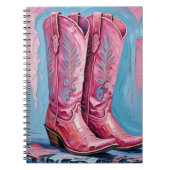 Pink Cowgirl Boots Notitieboek (Voorkant)