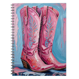 Pink Cowgirl Boots Notitieboek