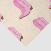 Pink Cowgirl Cowboy Boots Country Texas Ranch Tissuepapier (Detail)