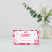 Pink Cowgirl Disco wil je meedoen met ons RSVP Informatiekaartje (Staand voorkant)