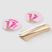 Pink Cowgirl Hand Fan  Handwaaier (Niet-gemonteerd)