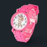Pink Cowgirl  Horloge<br><div class="desc">A Cute Pink Cowgirl e watch for a Little Girl to Wear</div>