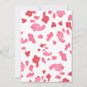 Pink Cowgirl Wild West 1st Rodeo Birthday Party  Kaart (Achterkant)