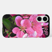 Pink Crab Apple Blossom en je initialen Case-Mate iPhone Case (Achterkant (horizontaal))