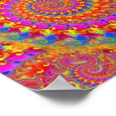 Pink Crazy Fractal Poster (Hoek)