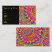 Pink Crazy Fractal Visitekaartje (Voorkant / Achterkant)