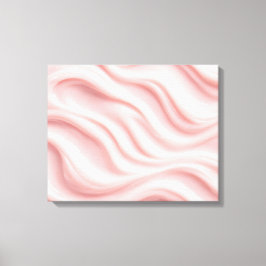 Pink Cream Abstract Design Canvas Afdruk