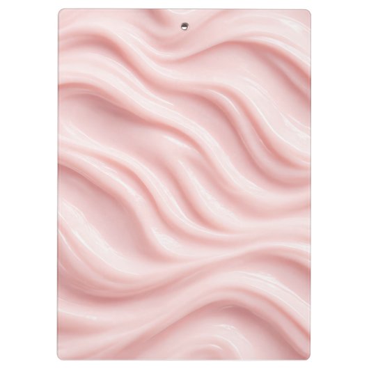 Pink Cream Abstract Pattern Klembord (Achterkant)