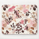 Pink Cream Brown Leopard Muismat (Voorkant)