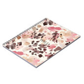 Pink Cream Brown Leopard Notitieboek (Linkerzijde)