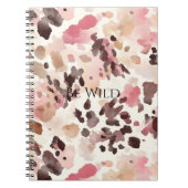 Pink Cream Brown Leopard Notitieboek (Voorkant)