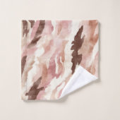 Pink Cream Chocolate Brown Bad Handdoek (Wasdoekje)