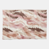 Pink Cream Chocolate Brown Theedoek (Horizontaal)