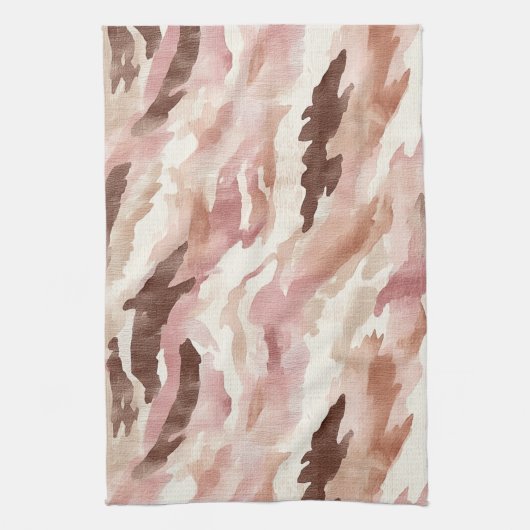 Pink Cream Chocolate Brown Theedoek (Verticaal)