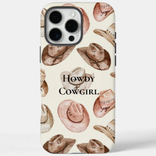 Pink Cream Cowgirl Petten iPhone 16 Pro Max Hoesje