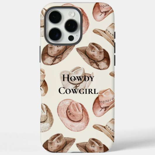 Pink Cream Cowgirl Petten Case-Mate iPhone Case (Achterkant)