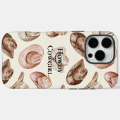 Pink Cream Cowgirl Petten Case-Mate iPhone Case (Achterkant (horizontaal))