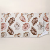 Pink Cream Cowgirl Petten Strandlaken (Voorkant)