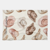 Pink Cream Cowgirl Petten Theedoek (Horizontaal)