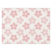 Pink Cream Daisy Flowers Retro Patroon Tafelkleed (Voorkant (Horizontaal))