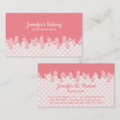 Pink Cream Drip Wafer Bakery Visitekaartje (Voorkant / Achterkant)