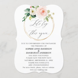 Pink Cream Floral Weddenschap Probeer opnieuw Nieu Kaart