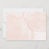 Pink Cream Floral Wedding Save the Date Cards Kaart (Achterkant)