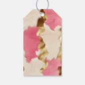 Pink Cream Gold Koeienhuid Tree Cadeaulabel (Achterkant)