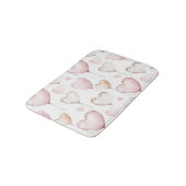 Pink Cream Hearts Badmat (Gekanteld)