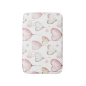 Pink Cream Hearts Badmat (Voorkant Verticaal)
