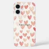 Pink Cream Hearts Case-Mate iPhone Case (Achterkant)