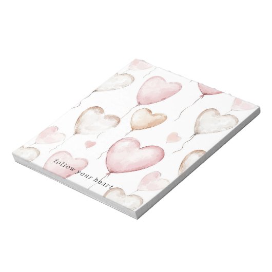 Pink Cream Hearts Notitieblok (Linkerzijde)