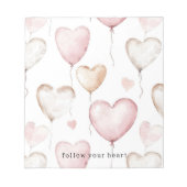 Pink Cream Hearts Notitieblok (Voorkant)