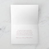 Pink Cream Sister Maid of Honor Invitation Kaart (Binnen)