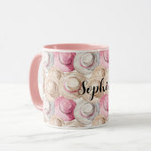 Pink Cream Straw Hats Mok (Voorkant links)