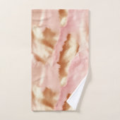 Pink Cream Tan Southwest Cowgirl Koeienhuid Bad Handdoek (Handdoek)